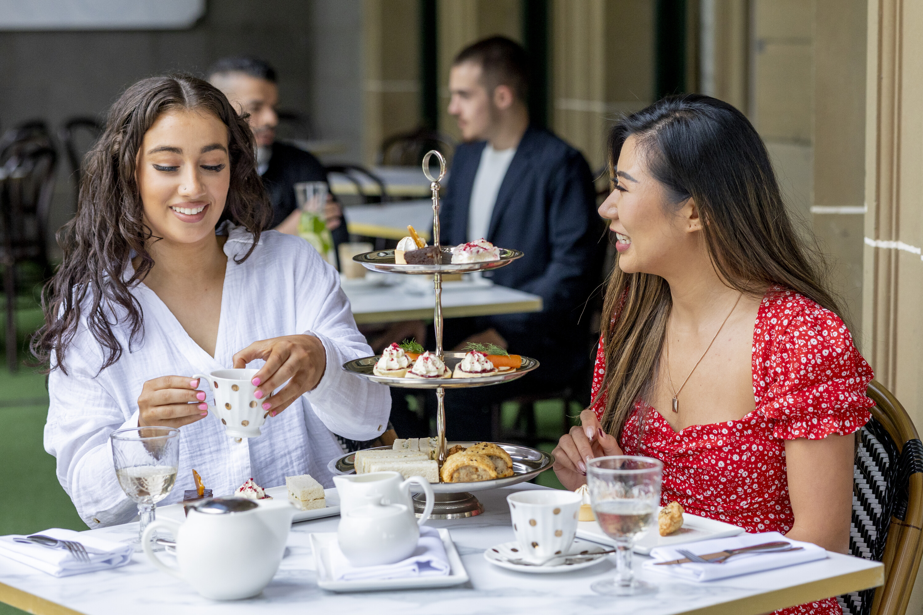 high tea couple