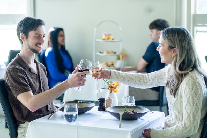 adults dining