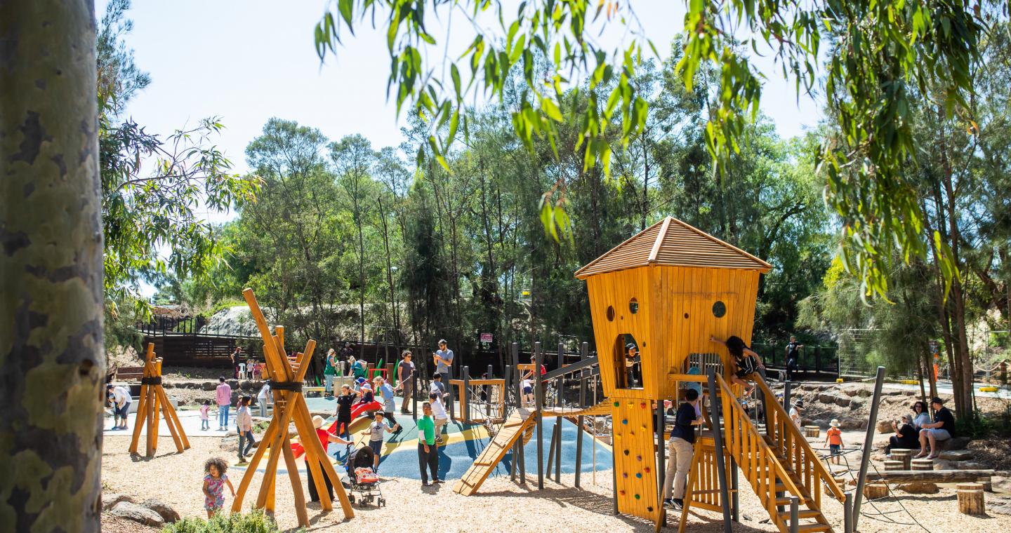 Wyndham Park Playground with cubby house