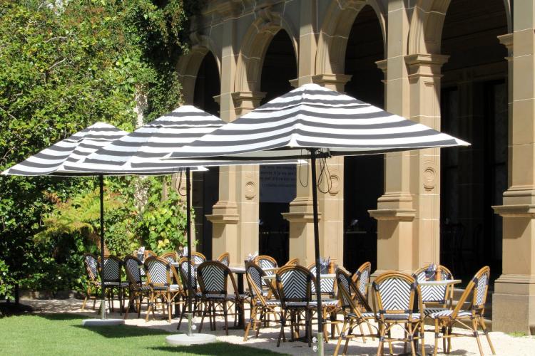 outdoor dining option at The Refectory Werribee Park